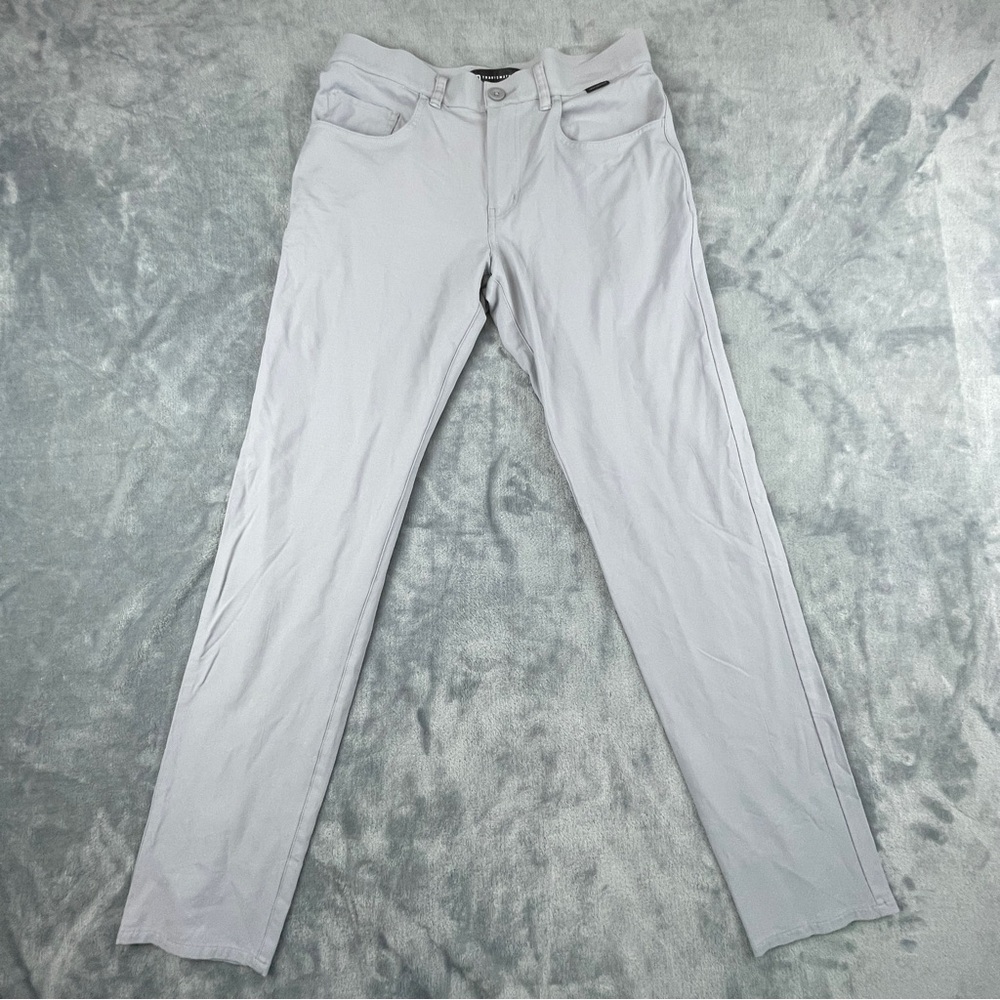 Travis Mathew Light Gray Performance Stretch Casu… - image 1